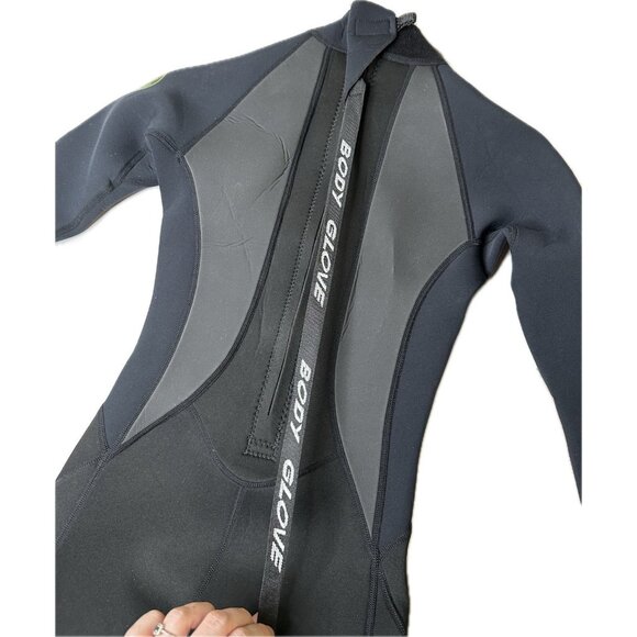 Body Glove JUNIOR PRO 3 BACK ZIP FULLSUIT 3/2MM Full Wetsuit - BLACK Size 10 - Picture 7 of 12